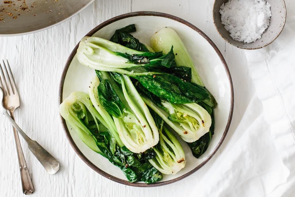 Chinese cabbage, or bok choy